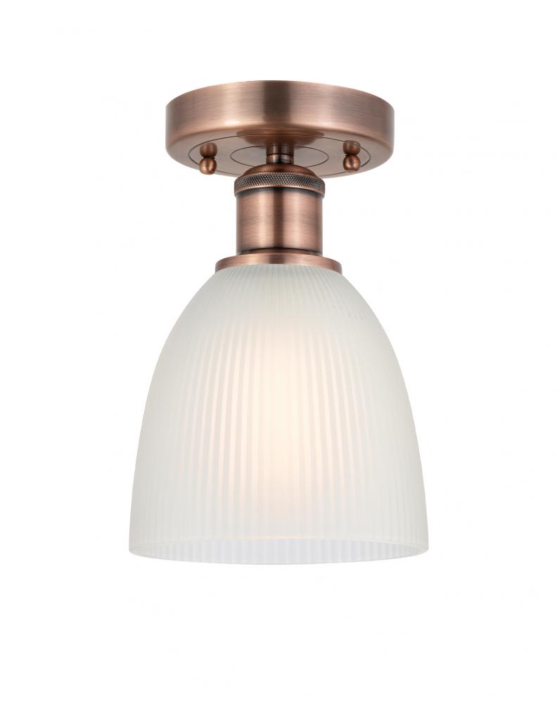 Castile - 1 Light - 6 inch - Antique Copper - Semi-Flush Mount