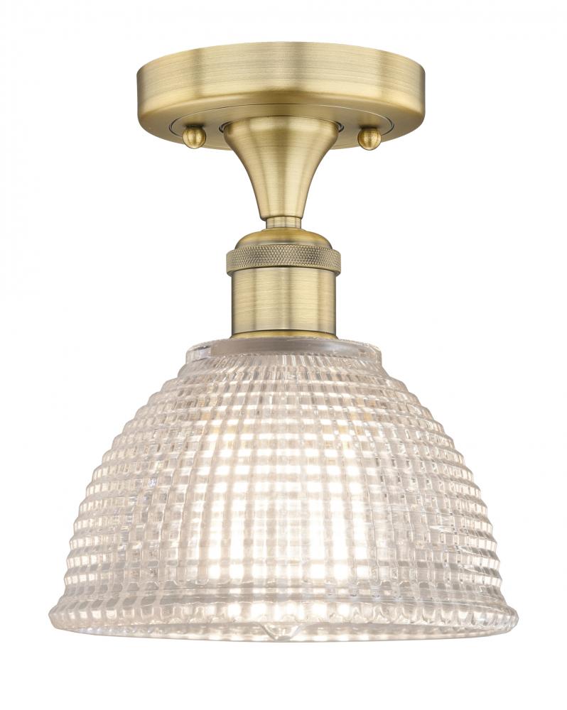 Arietta - 1 Light - 8 inch - Brushed Brass - Semi-Flush Mount