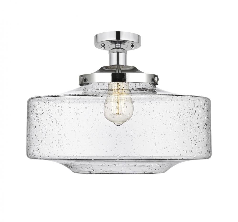 Bridgeton - 1 Light - 16 inch - Polished Chrome - Semi-Flush Mount