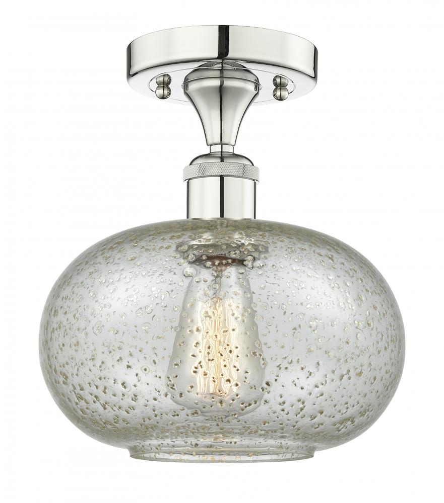 Gorham - 1 Light - 10 inch - Polished Nickel - Semi-Flush Mount