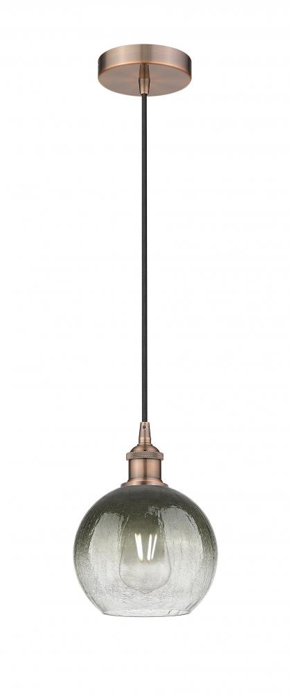 Brookhaven Globe - 1 Light - 8 inch - Antique Copper - Cord hung - Mini Pendant