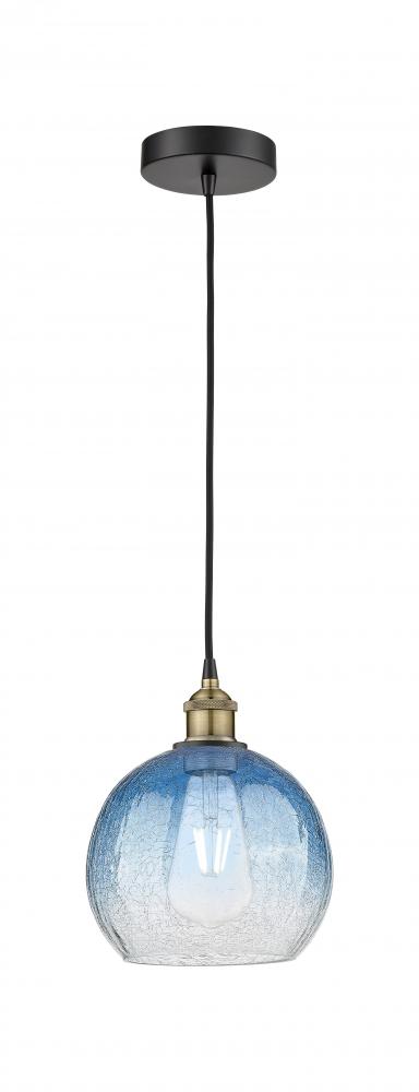 Brookhaven Globe - 1 Light - 8 inch - Black Antique Brass - Cord hung - Mini Pendant
