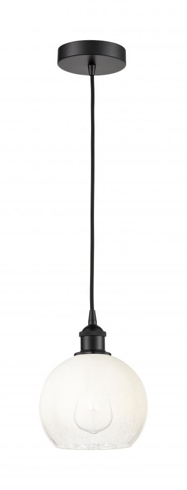 Brookhaven Globe - 1 Light - 8 inch - Matte Black - Cord hung - Mini Pendant