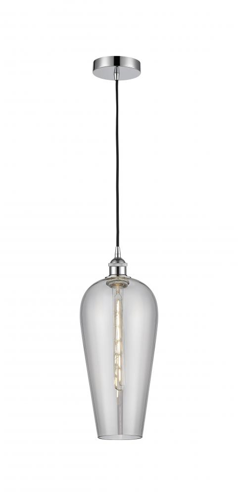 Chelsea - 1 Light - 8 inch - Polished Chrome - Cord hung - Mini Pendant