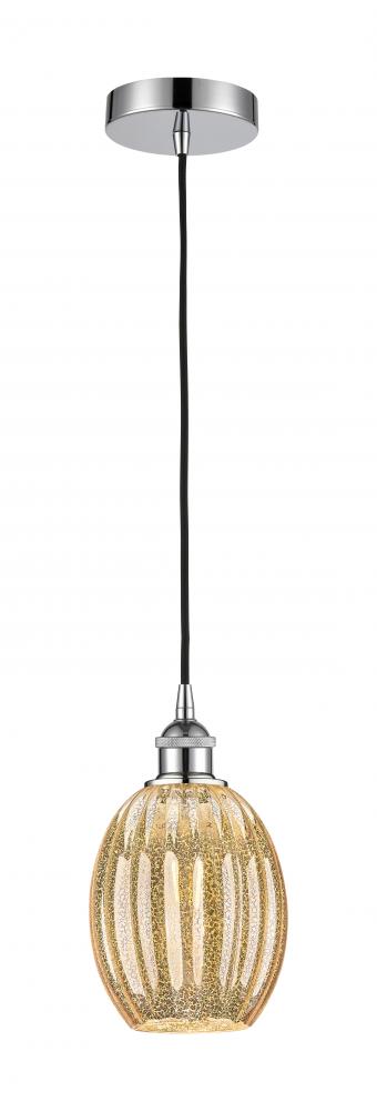 Preston Bulb - 1 Light - 6 inch - Polished Chrome - Cord hung - Mini Pendant