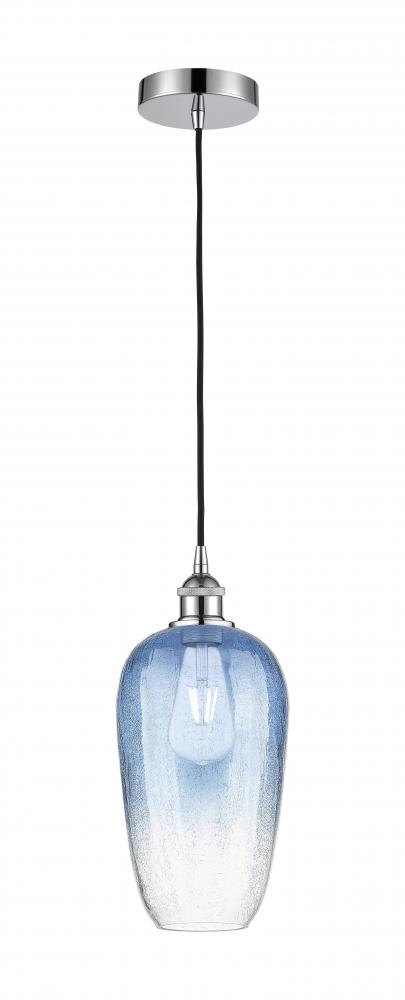 Brookhaven Flute - 1 Light - 7 inch - Polished Chrome - Cord hung - Mini Pendant