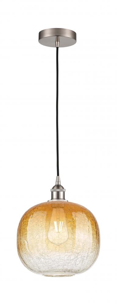 Brookhaven Sphere - 1 Light - 11 inch - Brushed Satin Nickel - Cord hung - Mini Pendant