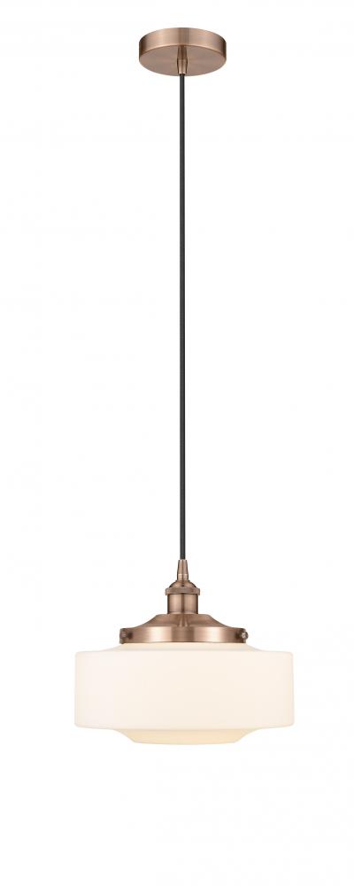 Bridgeton - 1 Light - 12 inch - Antique Copper - Mini Pendant