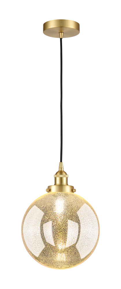 Beacon - 1 Light - 10 inch - Satin Gold - Cord hung - Mini Pendant