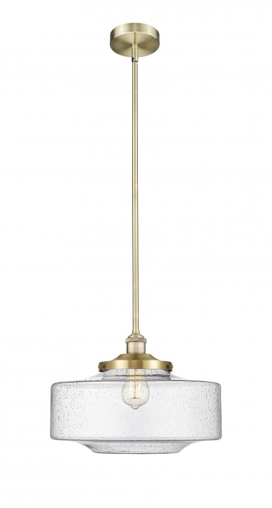 Bridgeton - 1 Light - 16 inch - Antique Brass - Stem Hung - Mini Pendant