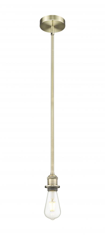 Edison - 1 Light - 2 inch - Antique Brass - Stem hung - Mini Pendant