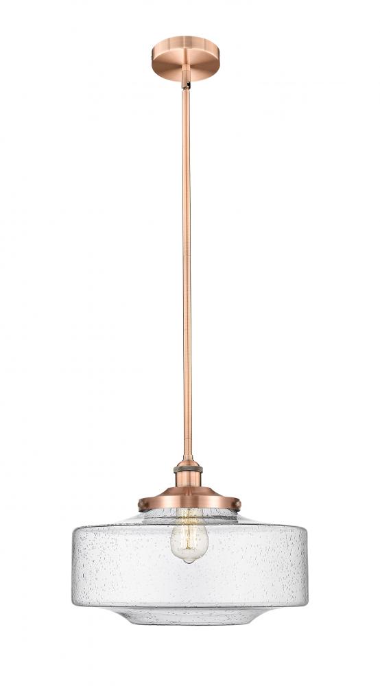Bridgeton - 1 Light - 16 inch - Antique Copper - Stem Hung - Mini Pendant