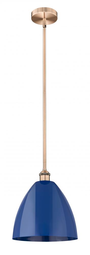 Plymouth - 1 Light - 12 inch - Antique Copper - Stem hung - Mini Pendant