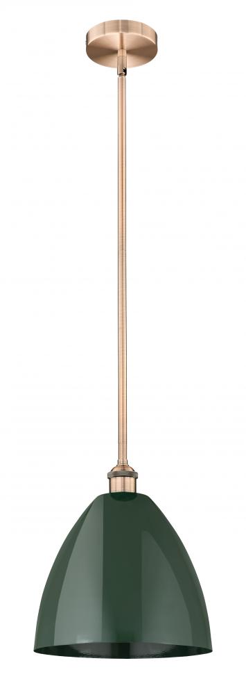 Plymouth - 1 Light - 12 inch - Antique Copper - Stem hung - Mini Pendant