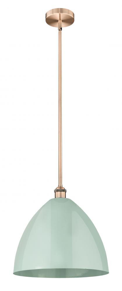 Plymouth - 1 Light - 16 inch - Antique Copper - Stem hung - Mini Pendant