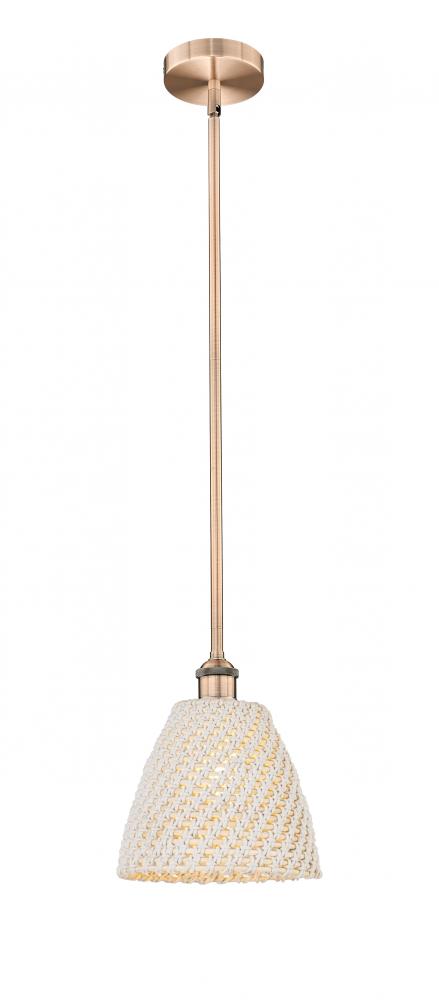 Bristol Natural - 1 Light - 6 inch - Antique Copper - Mini Pendant