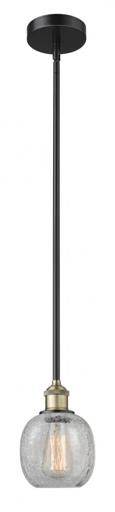 Belfast - 1 Light - 6 inch - Black Antique Brass - Stem hung - Mini Pendant