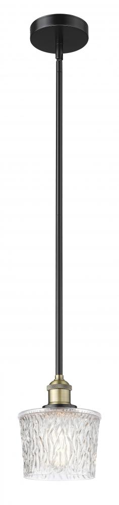 Niagara - 1 Light - 7 inch - Black Antique Brass - Stem hung - Mini Pendant
