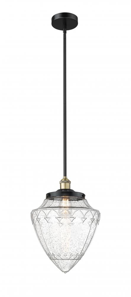 Bridgeton - 1 Light - 12 inch - Black Antique Brass - Stem Hung - Mini Pendant