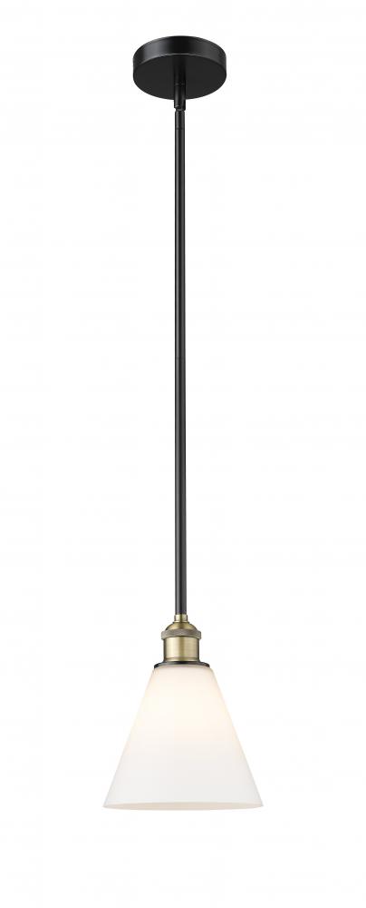 Berkshire - 1 Light - 8 inch - Black Antique Brass - Stem hung - Mini Pendant