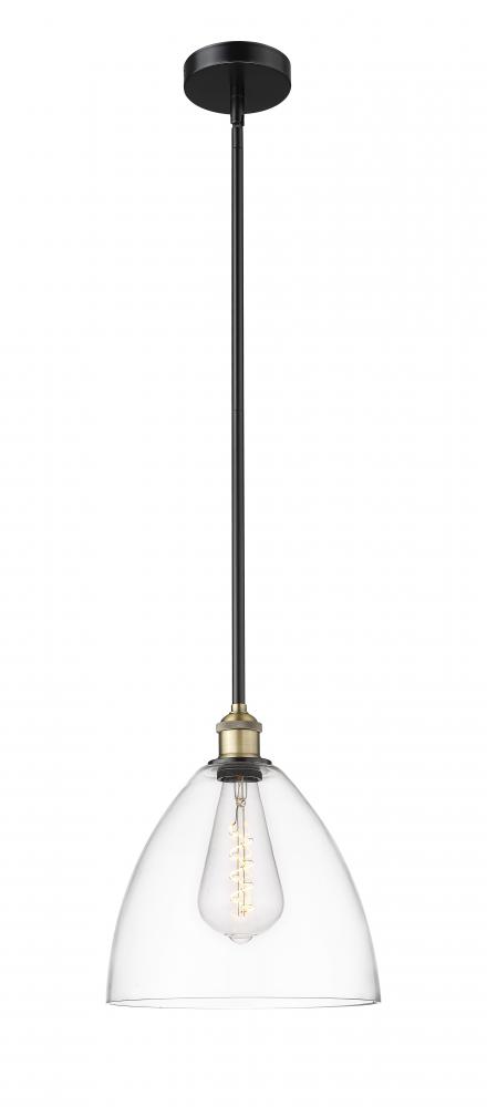 Bristol - 1 Light - 12 inch - Black Antique Brass - Stem hung - Mini Pendant