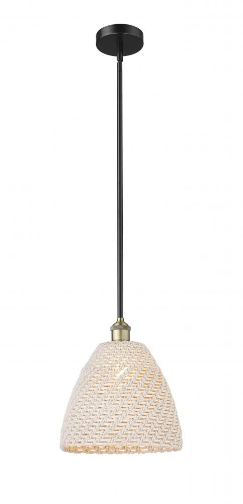 Bristol Natural - 1 Light - 6 inch - Black Antique Brass - Mini Pendant