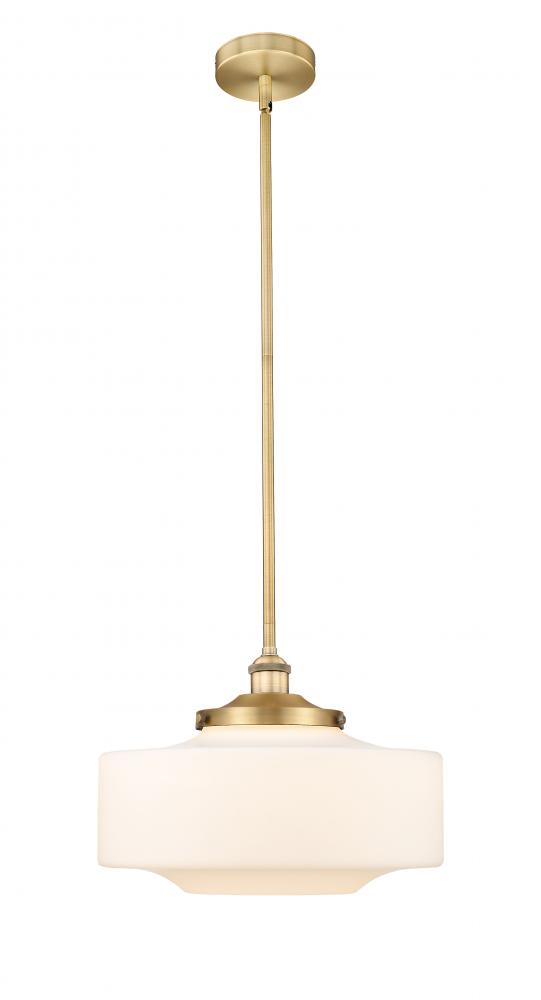 Bridgeton - 1 Light - 16 inch - Brushed Brass - Stem Hung - Mini Pendant