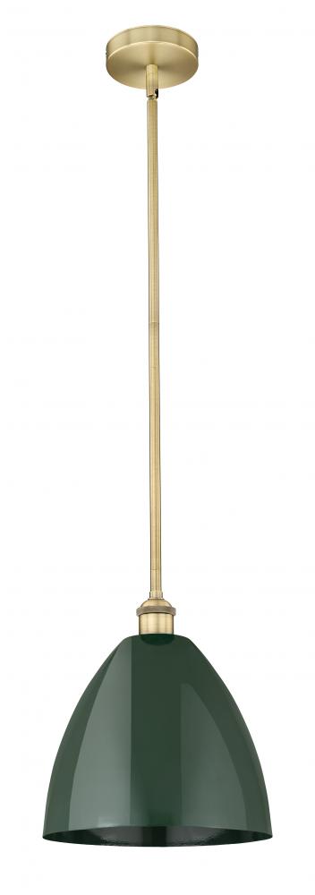 Plymouth - 1 Light - 12 inch - Brushed Brass - Stem hung - Mini Pendant