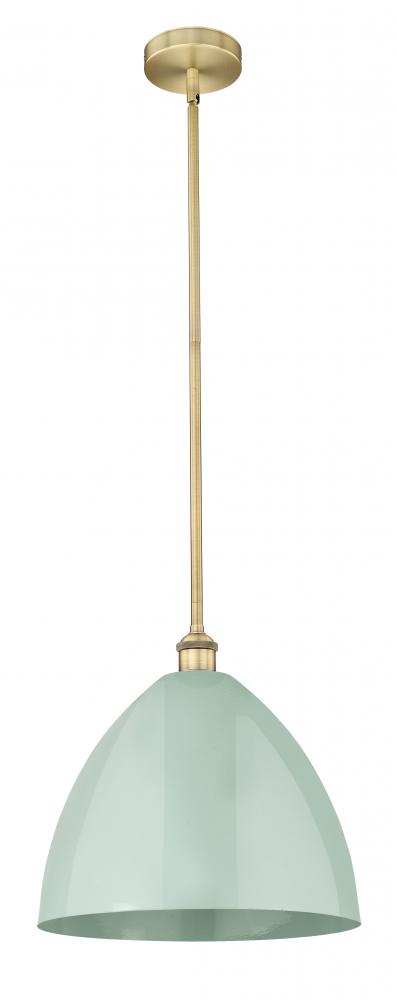 Plymouth - 1 Light - 16 inch - Brushed Brass - Stem hung - Mini Pendant