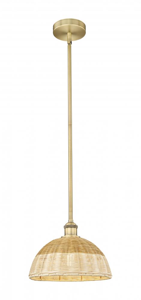 Bristol Natural II - 1 Light - 12 inch - Brushed Brass - Stem hung - Mini Pendant