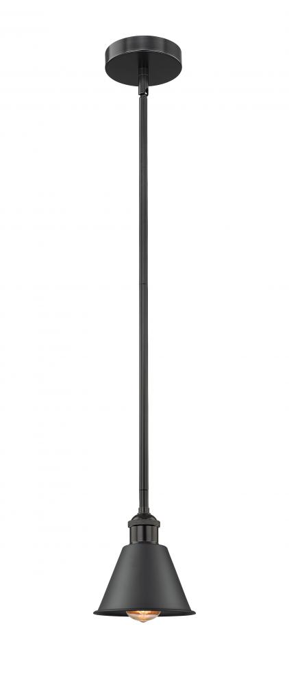 Smithfield - 1 Light - 7 inch - Matte Black - Stem hung - Mini Pendant