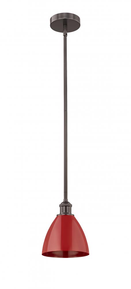 Plymouth - 1 Light - 8 inch - Oil Rubbed Bronze - Stem hung - Mini Pendant