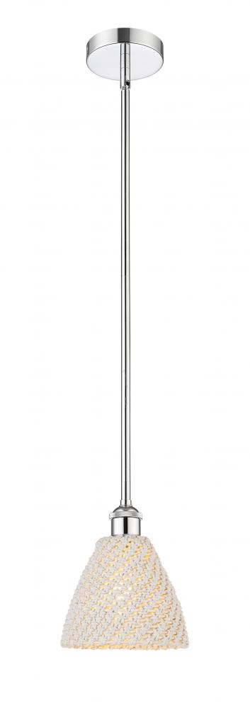 Bristol Natural - 1 Light - 6 inch - Polished Chrome - Mini Pendant