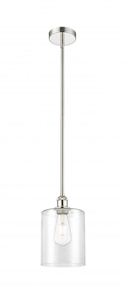 Paladin - 1 Light - 7 inch - Polished Nickel - Stem hung - Mini Pendant