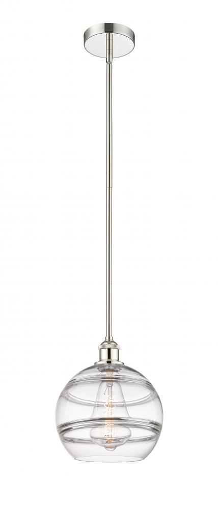 Rochester - 1 Light - 10 inch - Polished Nickel - Stem hung - Mini Pendant