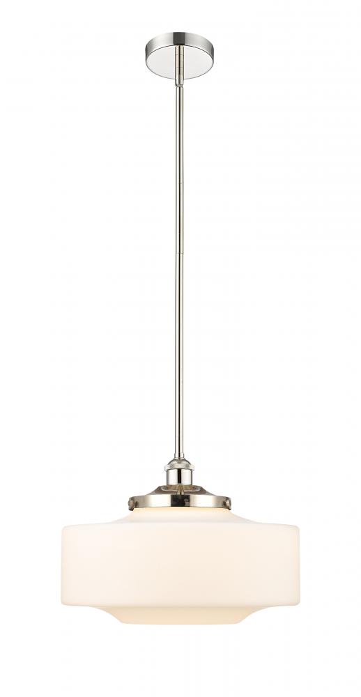 Bridgeton - 1 Light - 16 inch - Polished Nickel - Stem Hung - Mini Pendant