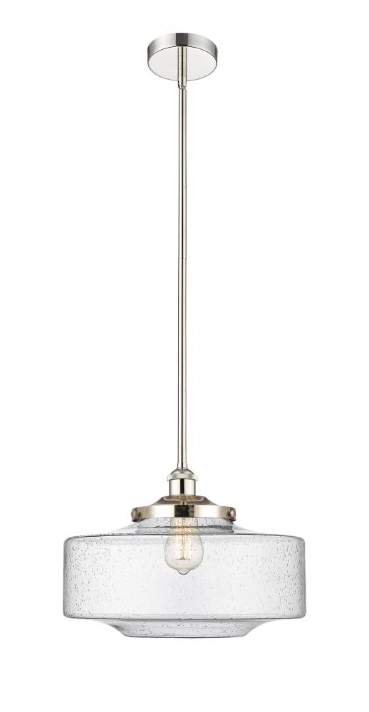 Bridgeton - 1 Light - 16 inch - Polished Nickel - Stem Hung - Mini Pendant