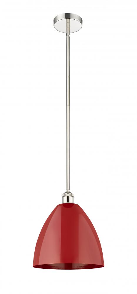 Plymouth - 1 Light - 12 inch - Polished Nickel - Stem hung - Mini Pendant