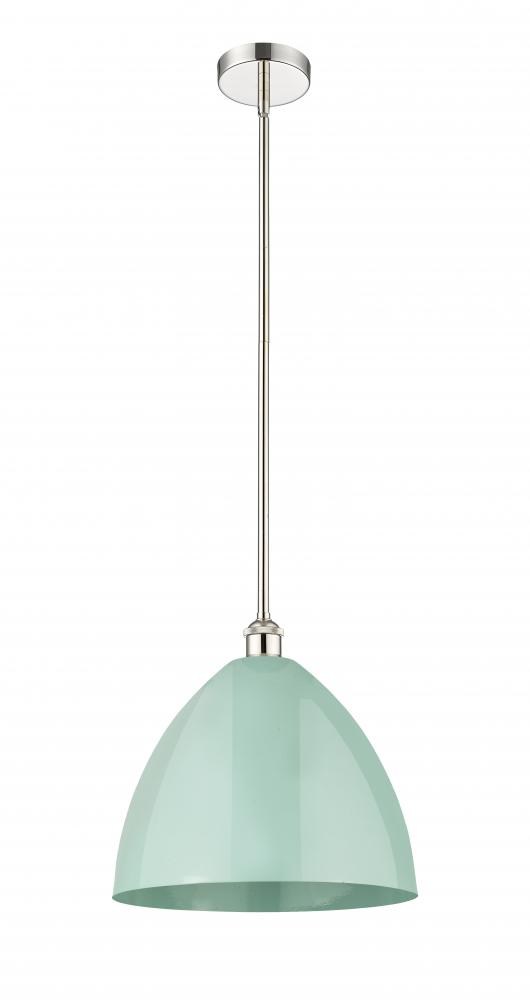 Plymouth - 1 Light - 16 inch - Polished Nickel - Stem hung - Mini Pendant