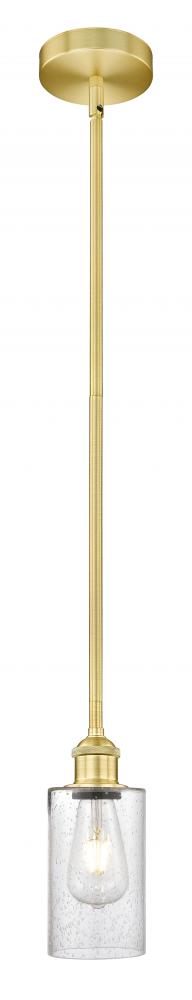 Clymer - 1 Light - 4 inch - Satin Gold - Stem hung - Mini Pendant