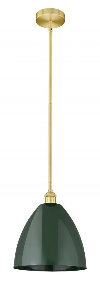 Plymouth - 1 Light - 12 inch - Satin Gold - Stem hung - Mini Pendant