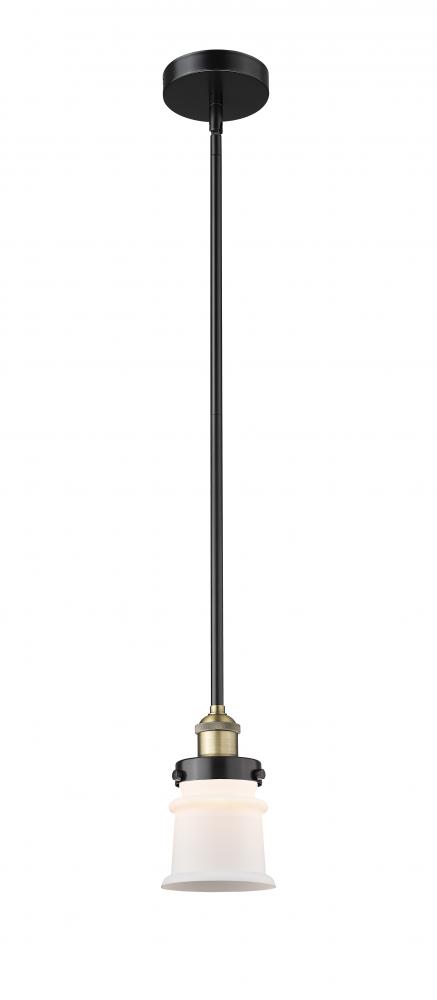 Canton - 1 Light - 5 inch - Black Antique Brass - Stem hung - Mini Pendant