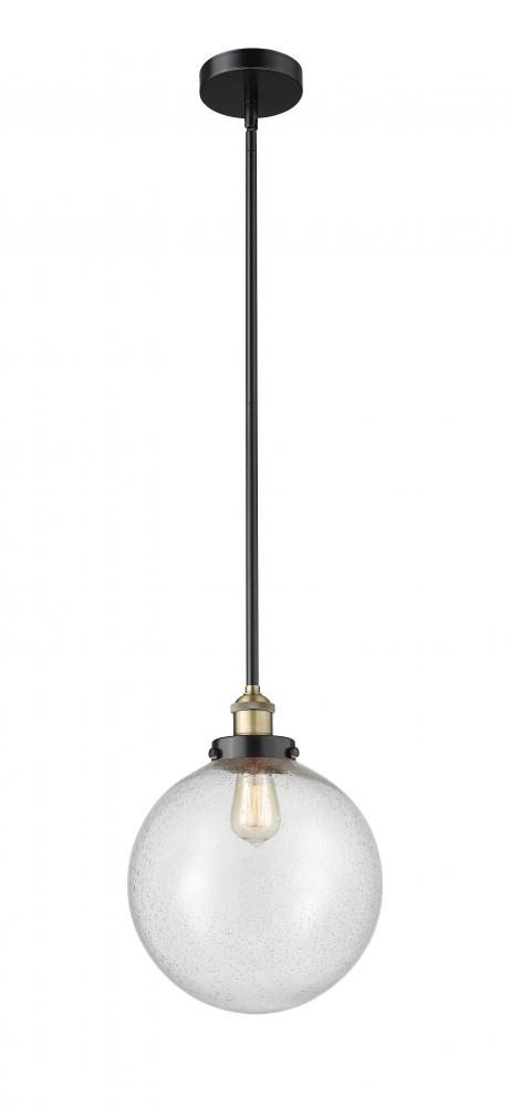 Beacon - 1 Light - 12 inch - Black Antique Brass - Stem hung - Mini Pendant