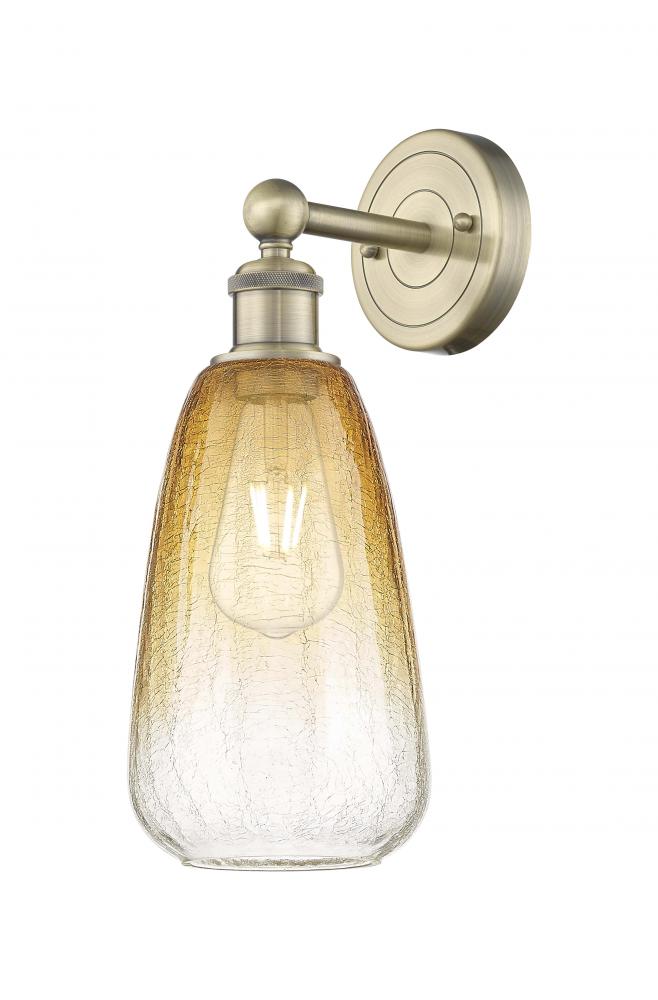 Brookhaven Almond - 1 Light - 6 inch - Antique Brass - Sconce