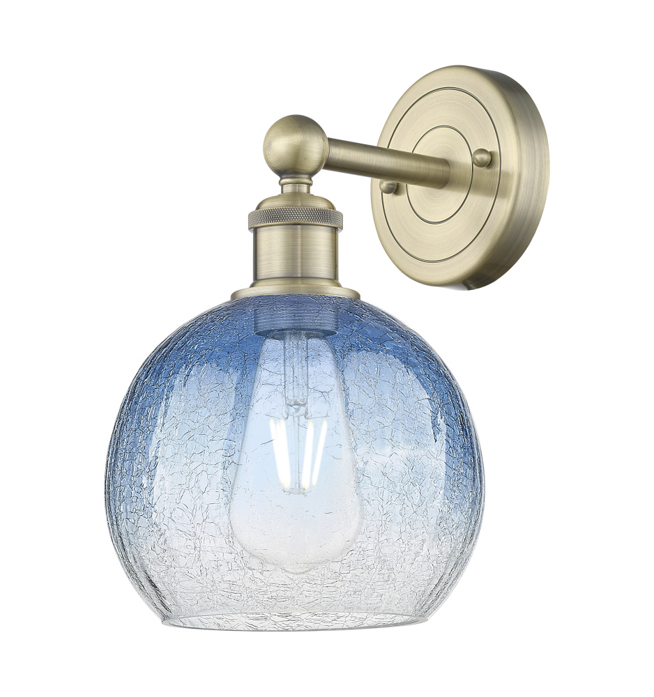 Brookhaven Globe - 1 Light - 8 inch - Antique Brass - Sconce