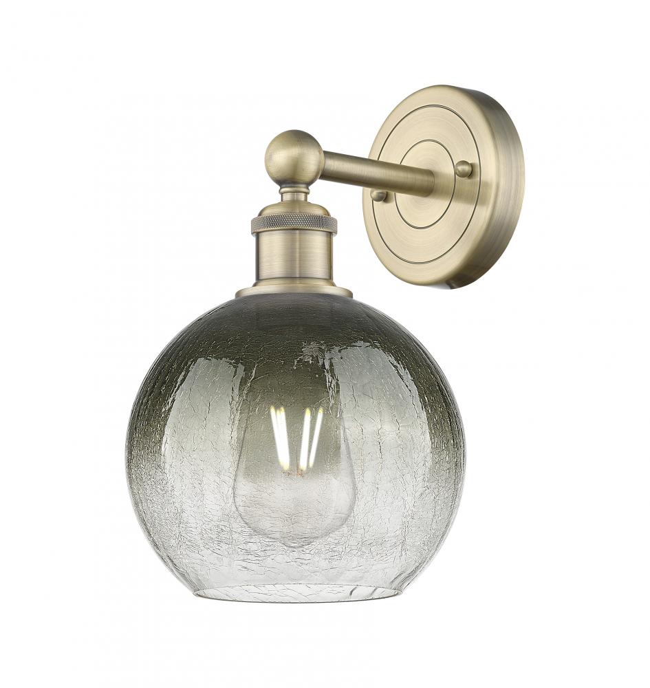 Brookhaven Globe - 1 Light - 8 inch - Antique Brass - Sconce