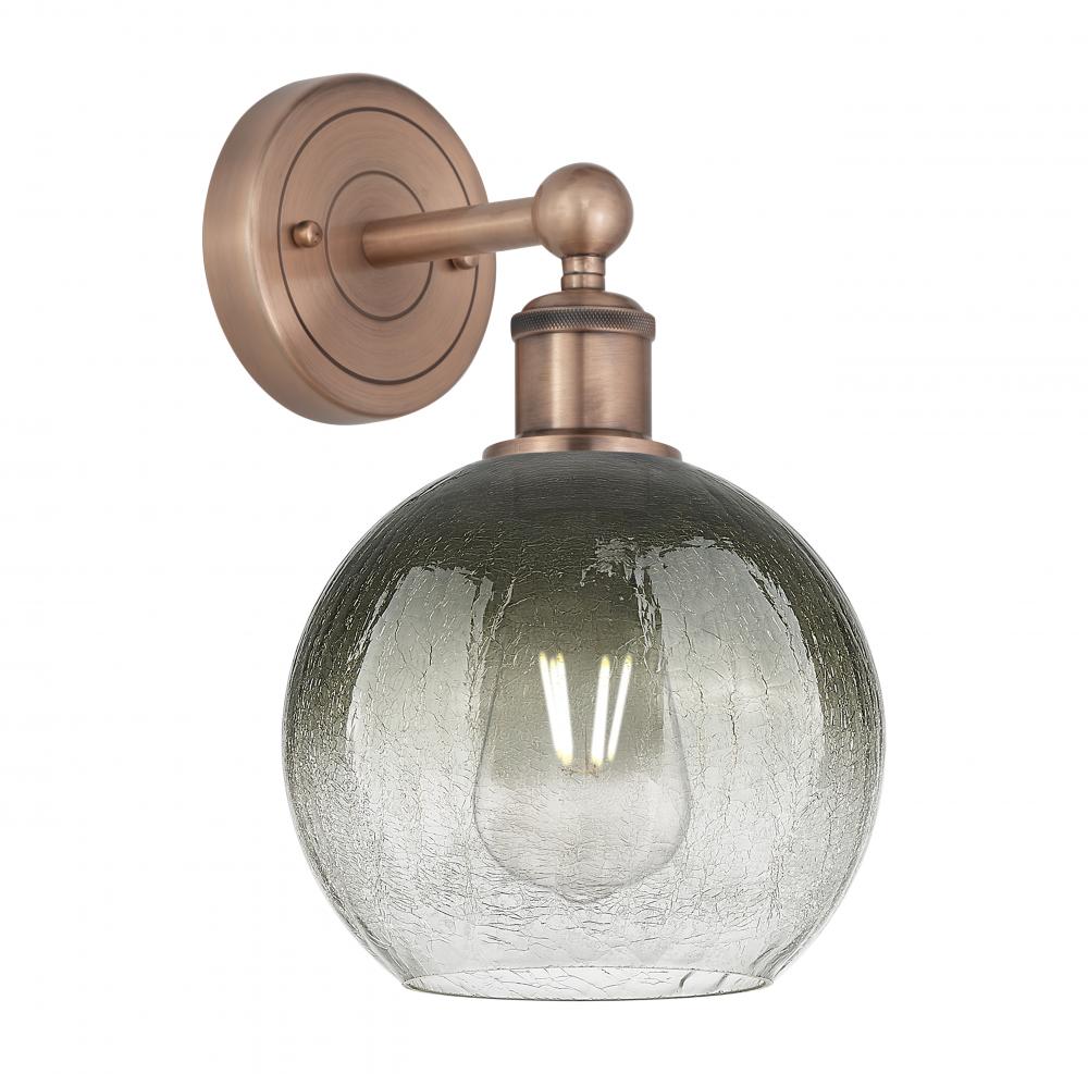 Brookhaven Globe - 1 Light - 8 inch - Antique Copper - Sconce