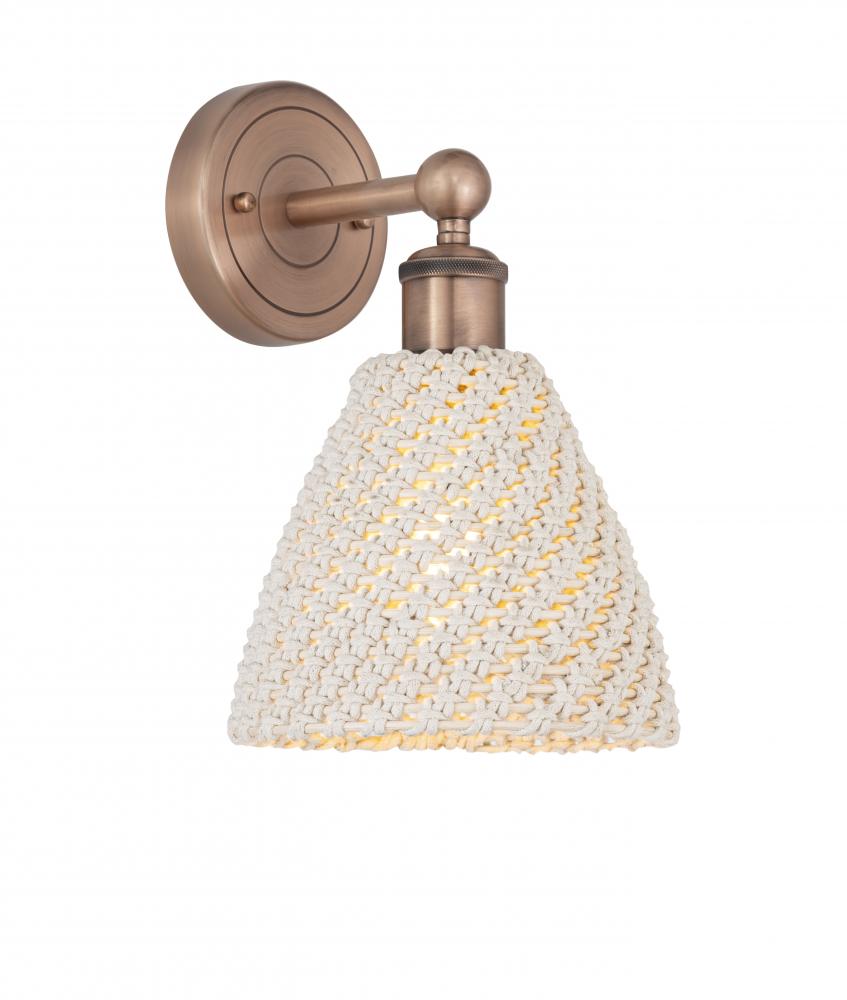 Bristol Natural - 1 Light - 8 inch - Antique Copper - Sconce