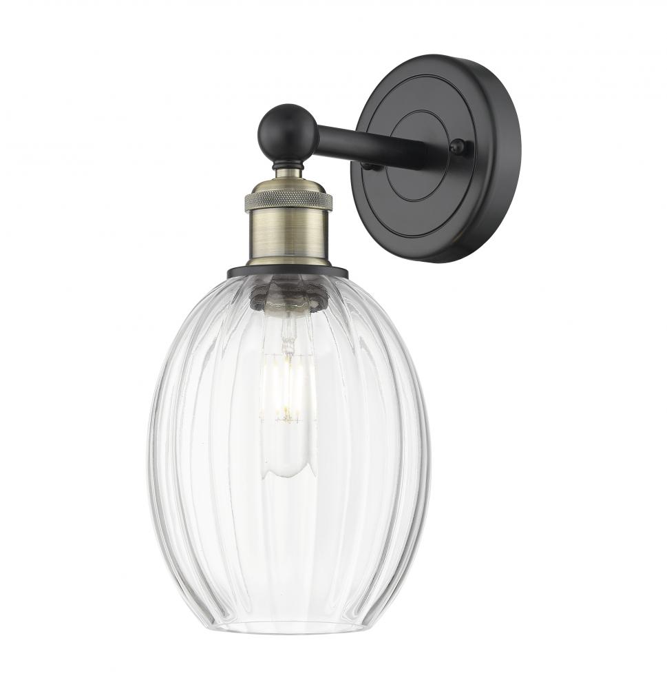 Preston Bulb - 1 Light - 6 inch - Black Antique Brass - Sconce