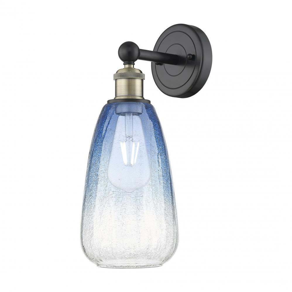 Brookhaven Almond - 1 Light - 6 inch - Black Antique Brass - Sconce